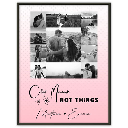 Partner Poster Personalisiert mit 11 Fotos Collect Moments Not Things