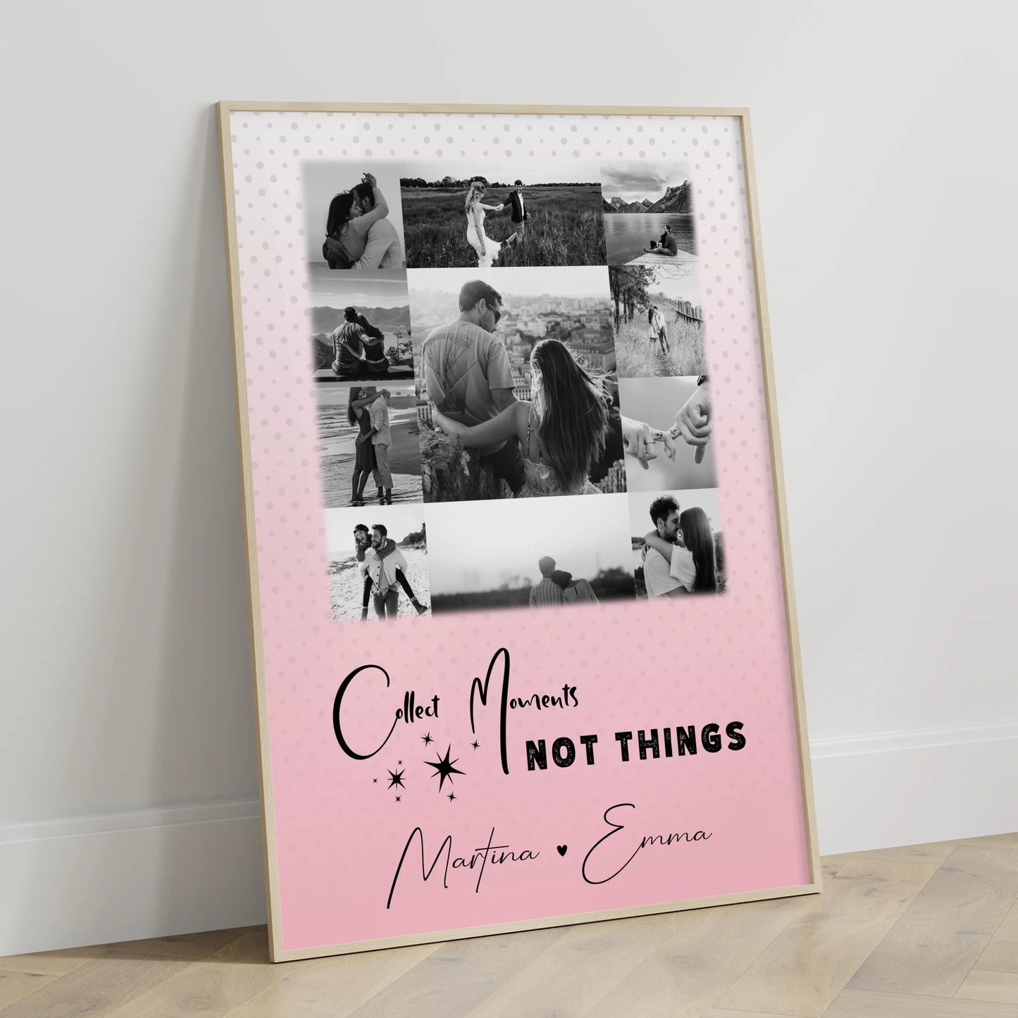 Partner Poster Personalisiert mit 11 Fotos Collect Moments Not Things
