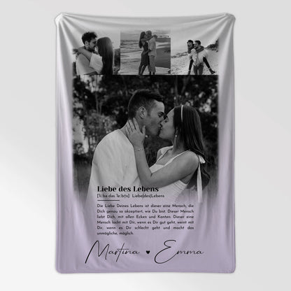Kuscheldecke Mit Namen Und Motiv 4 Fotos Definition Liebe Des Lebens 7
