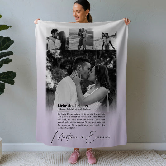 Kuscheldecke Mit Namen Und Motiv 4 Fotos Definition Liebe Des Lebens 1