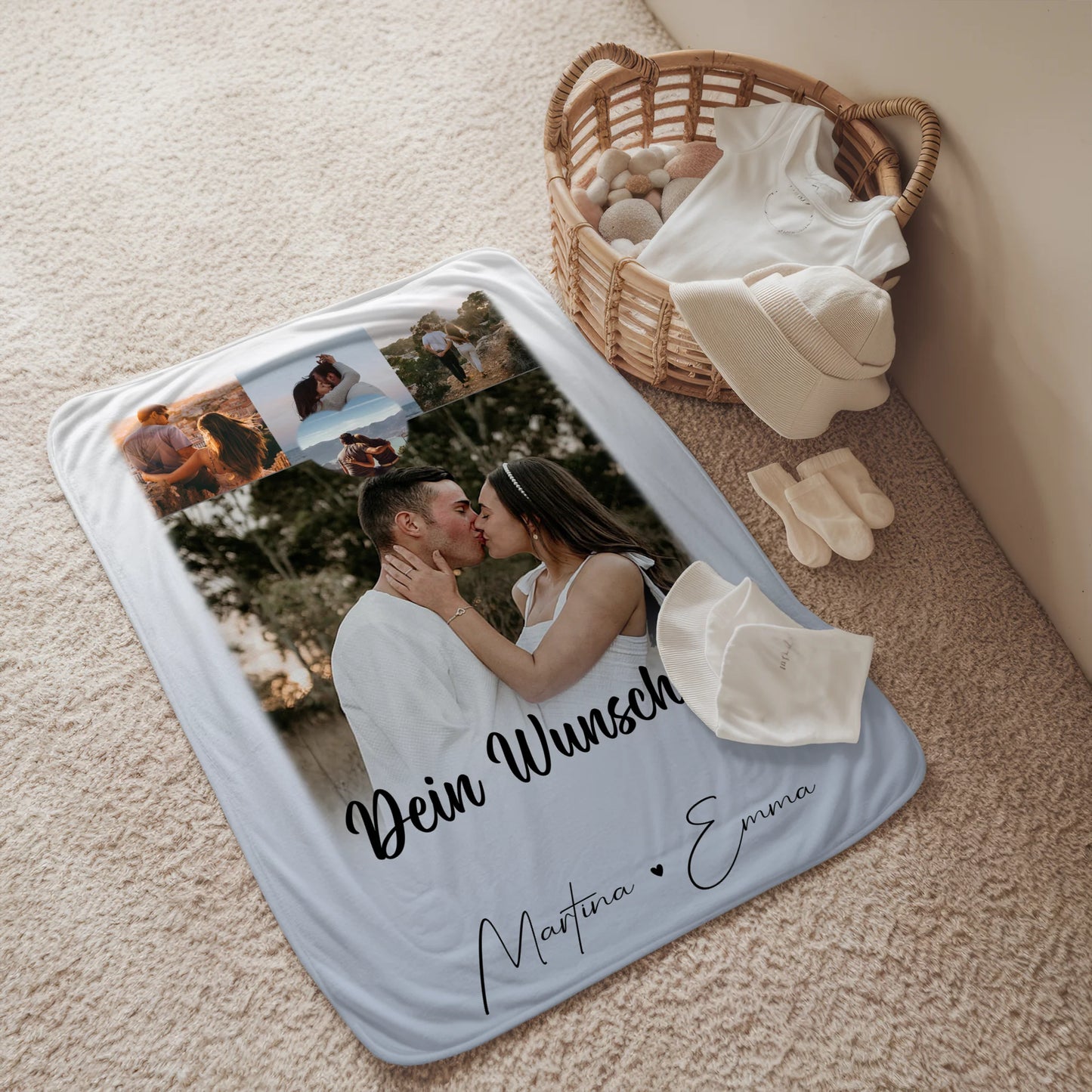 Kuscheldecke Mit Namen Und Motiv 4 Fotos 1 Kleines Herz Wunschtext Real Love Storys Never End 2