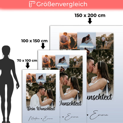 Kuscheldecke Mit Namen Und Motiv 4 Fotos 1 Kleines Herz Wunschtext Real Love Storys Never End 5