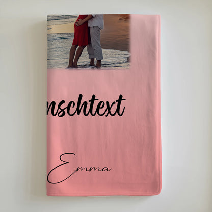 Personalisierte Decke Mit Namen 3 Fotos 1 Herz Foto Karte Wunschtext All Of Me Loves All Of You 6