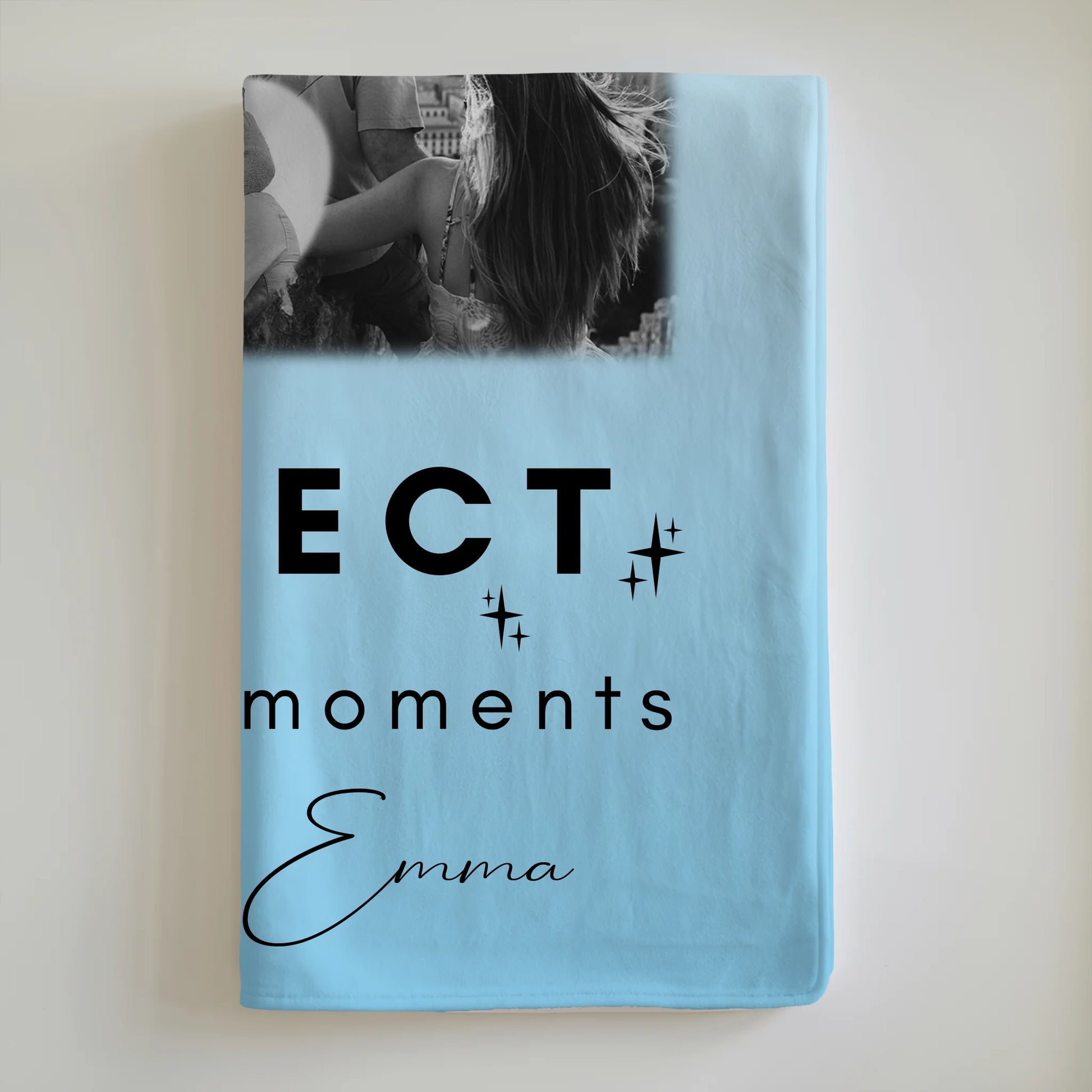 Personalisierte Namensdecke mit 8 Fotos und Herz Foto Collect Beautiful Moments 6