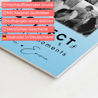 Personalisiertes Fotoboard Poster Magnetisch mit 8 Fotos und 1 Herz Foto Collect Beautiful Moments 10