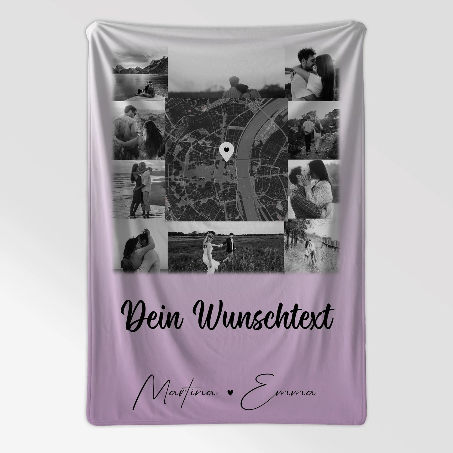 Personalisierte Kuscheldecke Mit Namen 10 Fotos Karte Wunschtext Home Is Where Your Love Is 7