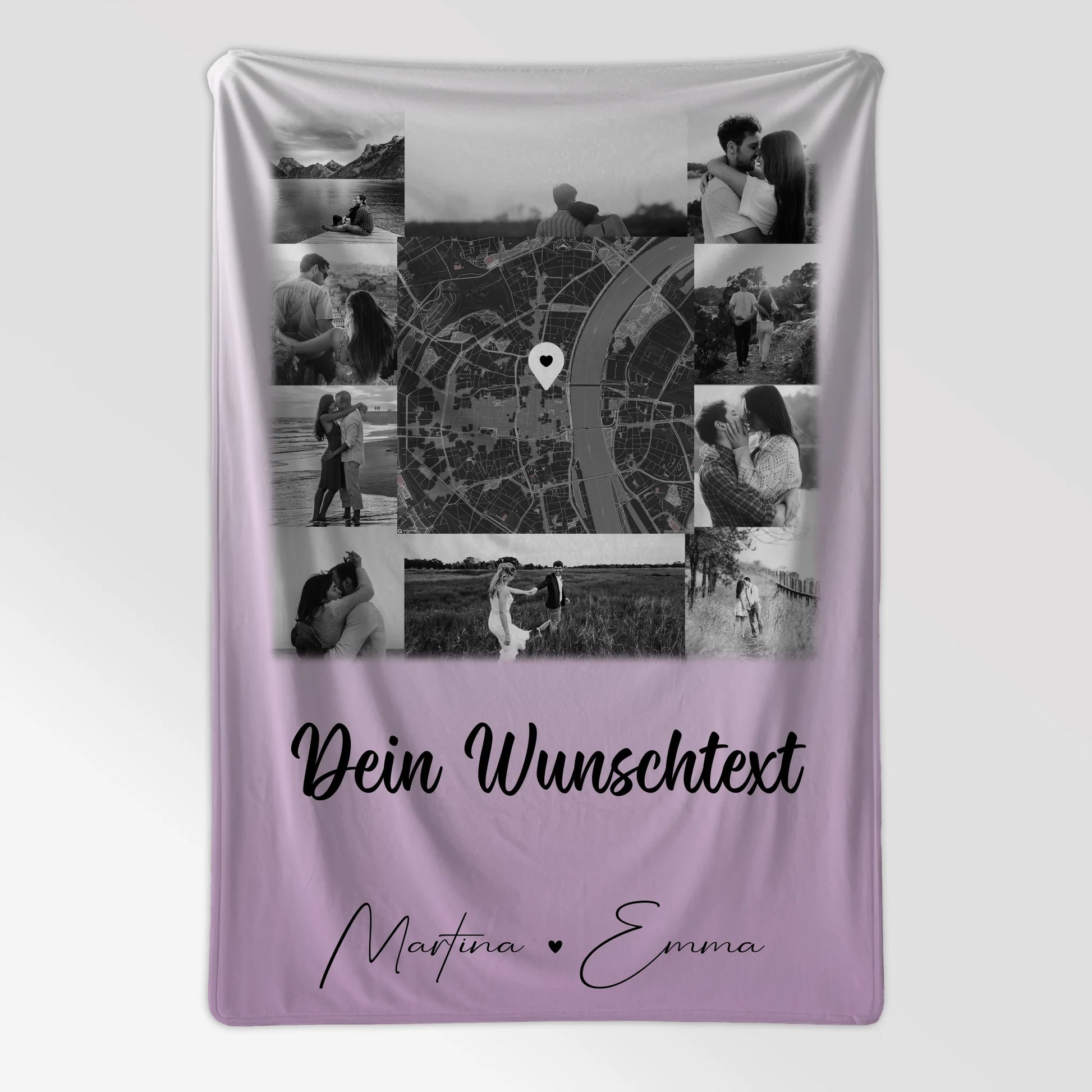 Personalisierte Kuscheldecke Mit Namen 10 Fotos Karte Wunschtext Home Is Where Your Love Is 7