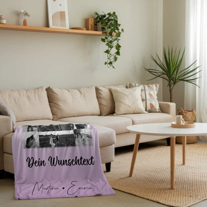 Personalisierte Kuscheldecke Mit Namen 10 Fotos Karte Wunschtext Home Is Where Your Love Is 4