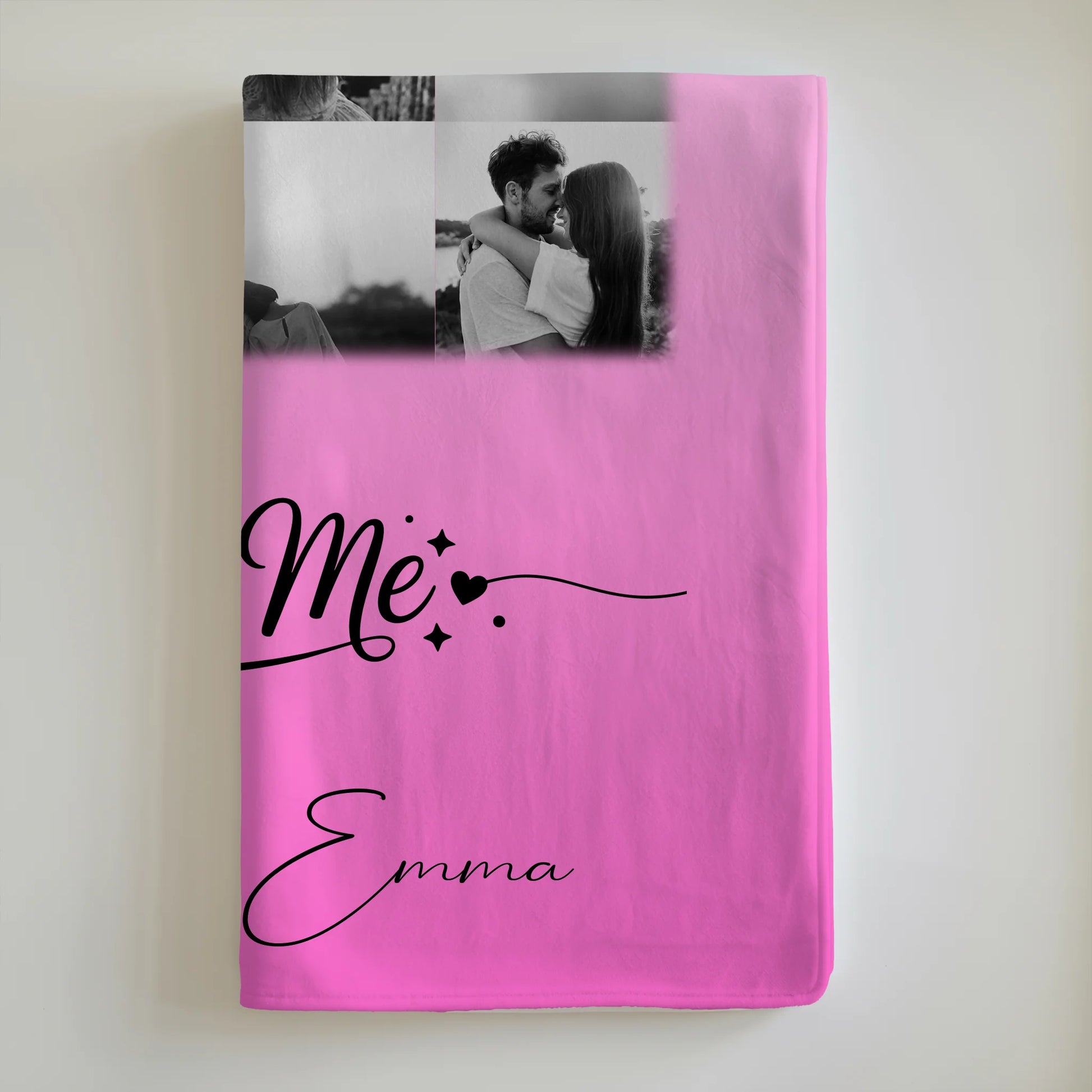 Personalisierte Kuscheldecke Mit Namen 11 Fotos You & Me Geschenk für Verliebte und Familie 6