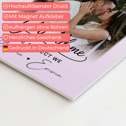 Fotoboard Poster Magnetisch mit 4 Fotos und Herz für You and Me The Perfect We 10
