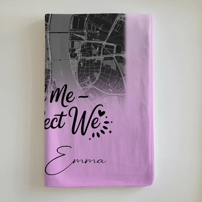 Personalisierte Decke Mit Namen 4 Fotos und Karte You and me The perfect we für besondere Momente 6