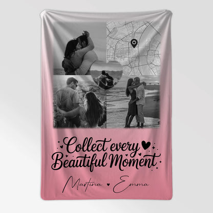 Personalisierte Kuscheldecke Mit Namen 3 Fotos 1 Herz Foto Karte Geschenkidee für Liebe 7