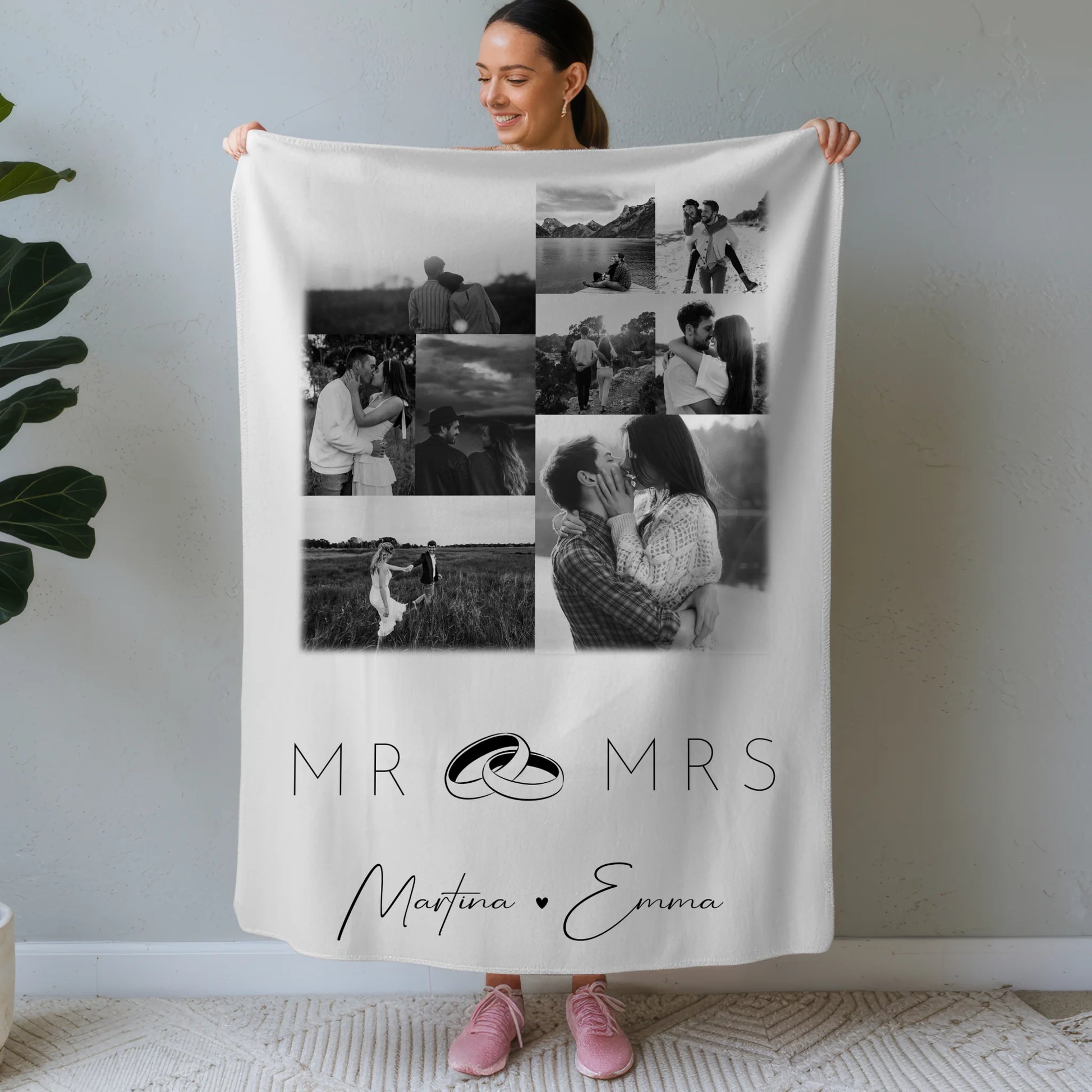 Personalisierte Kuscheldecke Mit Namen 9 Fotos Mr Mrs Individuelles Geschenk 1