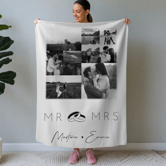 Personalisierte Kuscheldecke Mit Namen 9 Fotos Mr Mrs Individuelles Geschenk 1