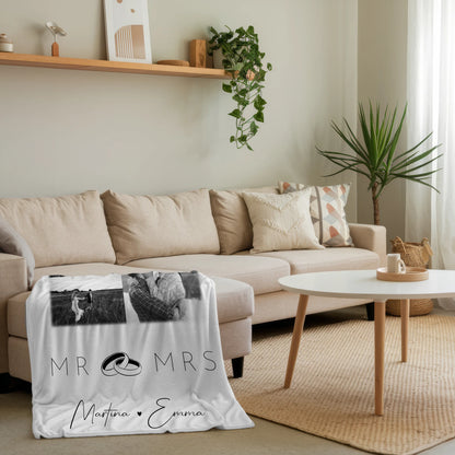 Personalisierte Kuscheldecke Mit Namen 9 Fotos Mr Mrs Individuelles Geschenk 4