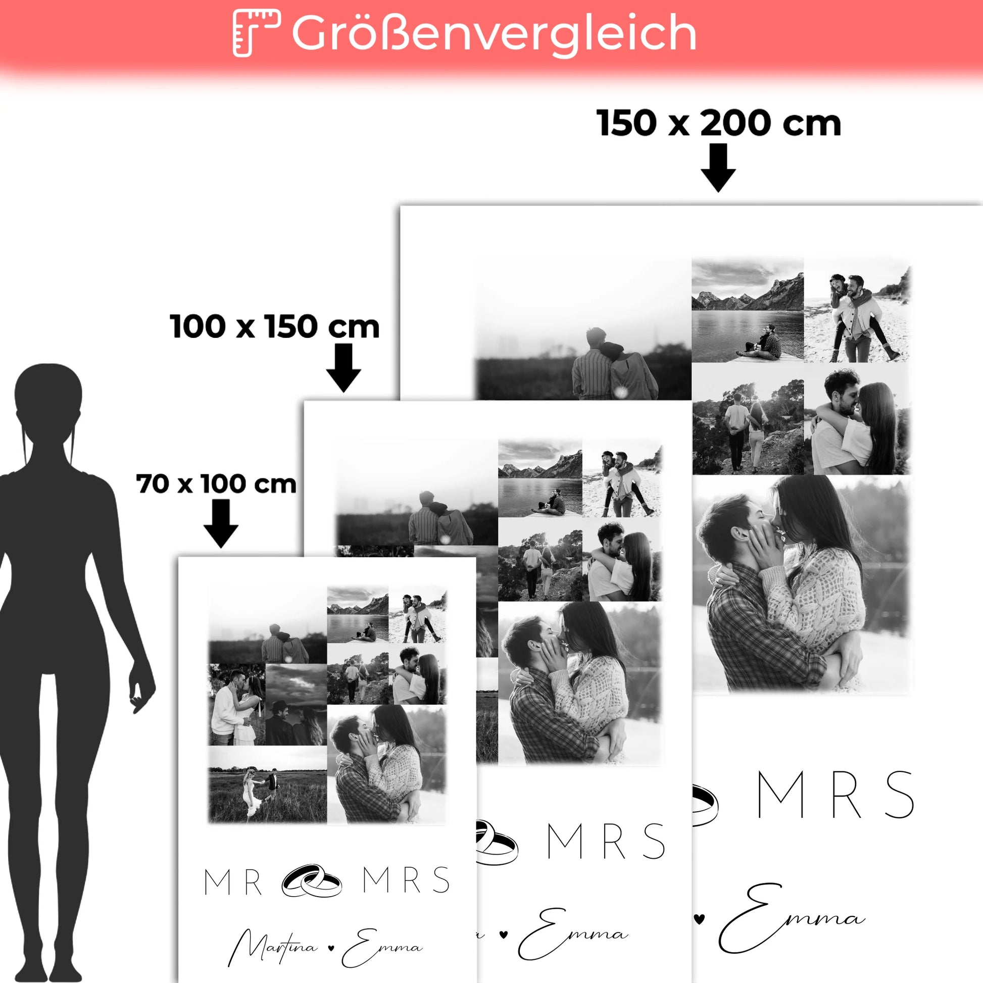 Personalisierte Kuscheldecke Mit Namen 9 Fotos Mr Mrs Individuelles Geschenk 5