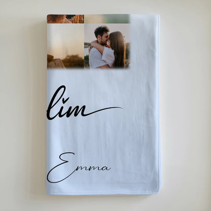 Personalisierte Decke Mit Namen mit 11 Fotos und Ja Te Volim Geschenkidee 6