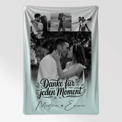 Personalisierte Kuscheldecke Mit Namen und 4 Fotos – Perfentes Geschenk für Jeden Anlass 7