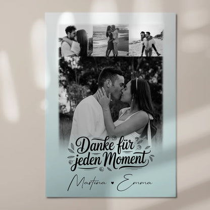 Personalisierte Fotoboard Magnet Poster mit 4 Fotos – Individuelle Wanddekorationen für dein Zuhause