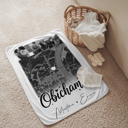 Kuscheldecke Mit Namen 4 Fotos und Karte Obicham te Liebe auf Bulgarisch 2