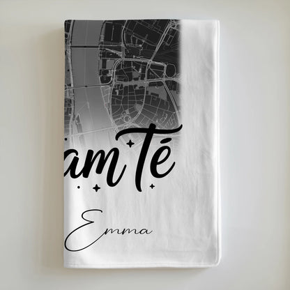 Kuscheldecke Mit Namen 4 Fotos und Karte Obicham te Liebe auf Bulgarisch 6