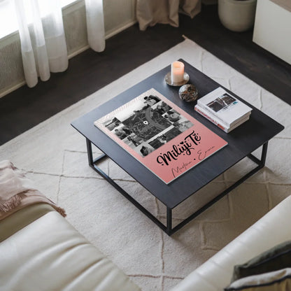 Personalisierbares Fotoboard Poster Magnetisch mit 10 Fotos und Karte in der Mitte Miluji tě Liebe auf Tschechisch 3