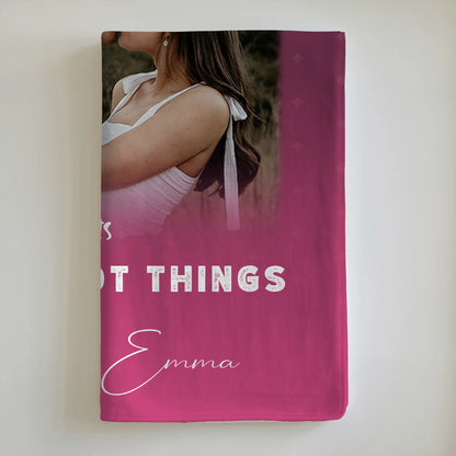 Personalisierte Kuscheldecke Mit Namen 4 Fotos und 1 Kleines Herz Foto Seni Seviyorum 6