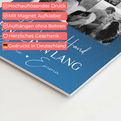 Personalisierbares Fotoboard Poster Magnetisch mit 8 Fotos und Herzmotiv Miluji Tě Liebe auf Tschechisch 10