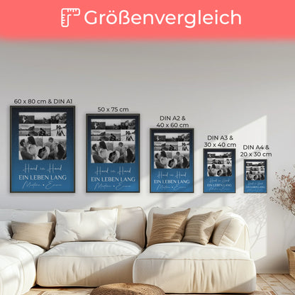 Liebes Poster Miluji tě mit 8 Fotos und 1 Herz Foto Liebe auf Tschechisch