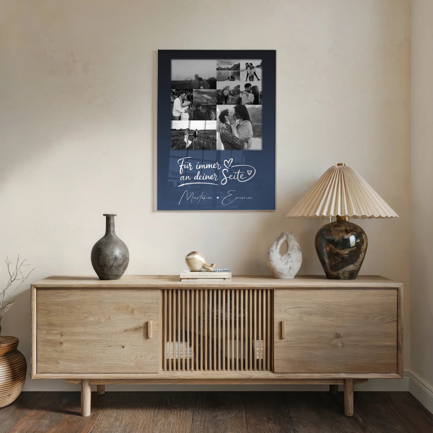 Personalisierte Acrylglas Mit Foto mit 9 Fotos Kocham cię Liebe auf Polnisch Geschenk