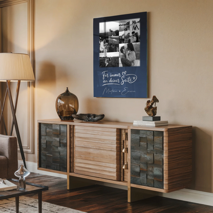 Personalisierte Acrylglas Mit Foto mit 9 Fotos Kocham cię Liebe auf Polnisch Geschenk