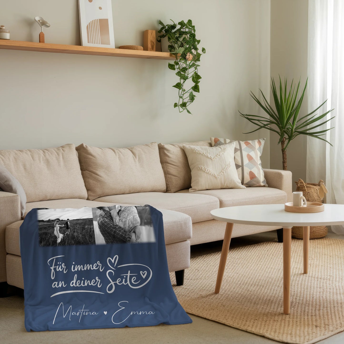 Personalisierte Decke Mit Namen 9 Fotos Kocham cię Liebe auf Polnisch Geschenkidee 4