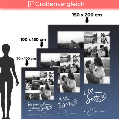 Personalisierte Decke Mit Namen 9 Fotos Kocham cię Liebe auf Polnisch Geschenkidee 5