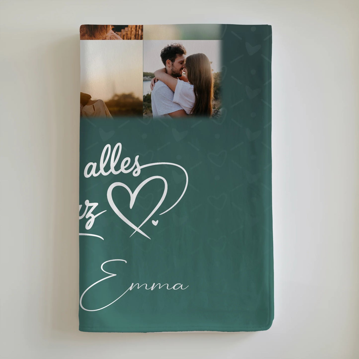 Personalisierte Kuscheldecke mit Namen 11 Fotos Eu te amo Liebe auf Portugiesisch 6