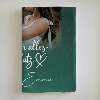 Kuscheldecke Mit Namen 4 Fotos Szeretlek Liebe auf Ungarisch Personalisiertes Geschenk 6