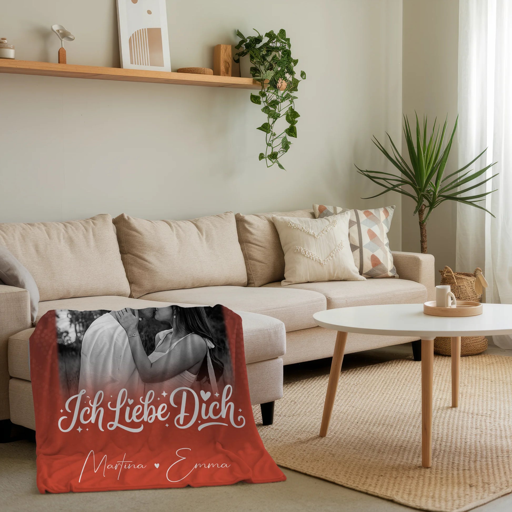 Kuscheldecke Mit Namen 4 Fotos und 1 Kleines Herz Foto Te Amo personalisiertes Geschenk 4