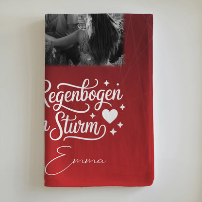 Decke Mit Namen 4 Fotos 1 Herz Foto Ti amo Liebe auf Italienisch personalisiertes Geschenk 6