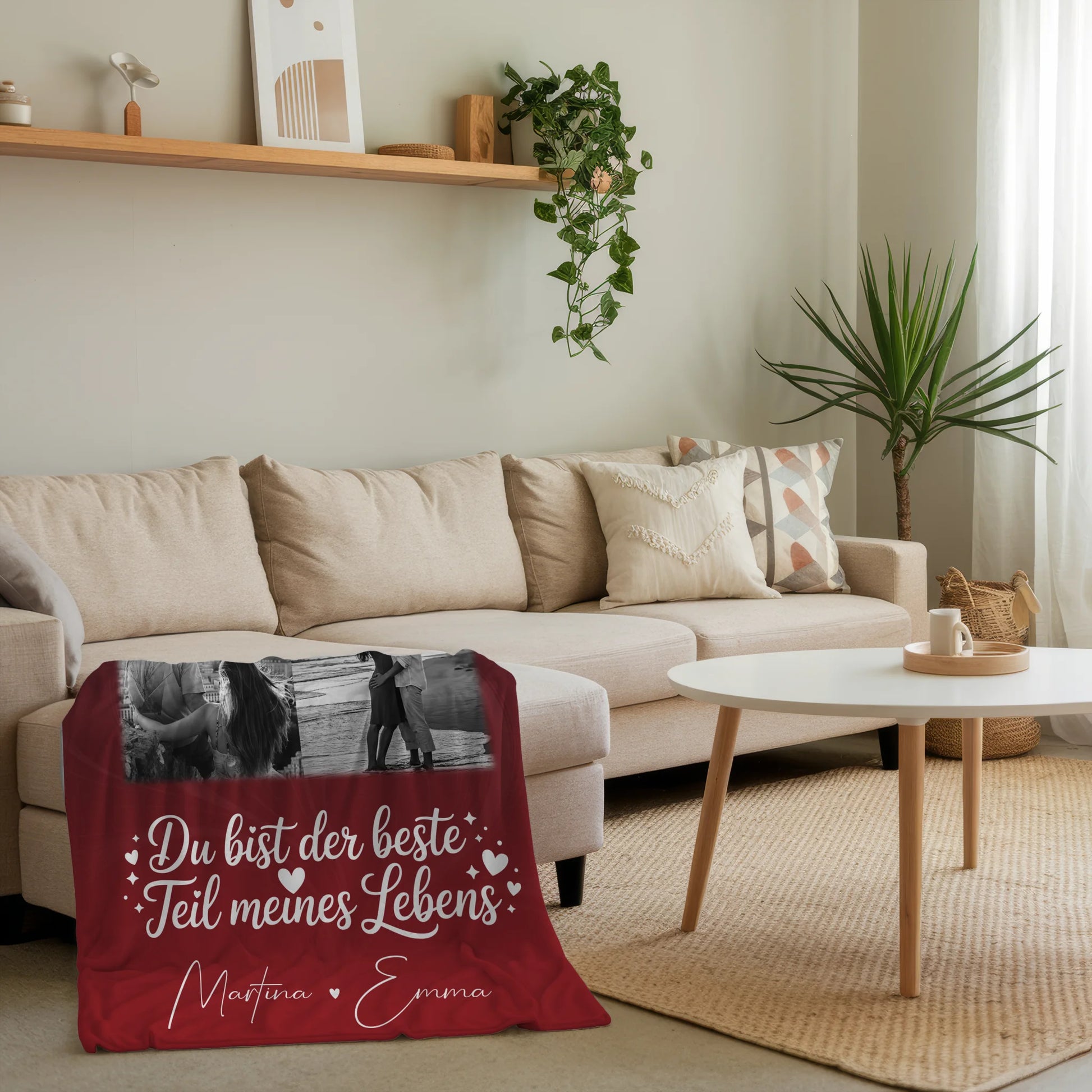 Kuscheldecke Mit Namen Und Motiv 3 Fotos 1 Herz Foto Karte Real Love Storys Never End 4