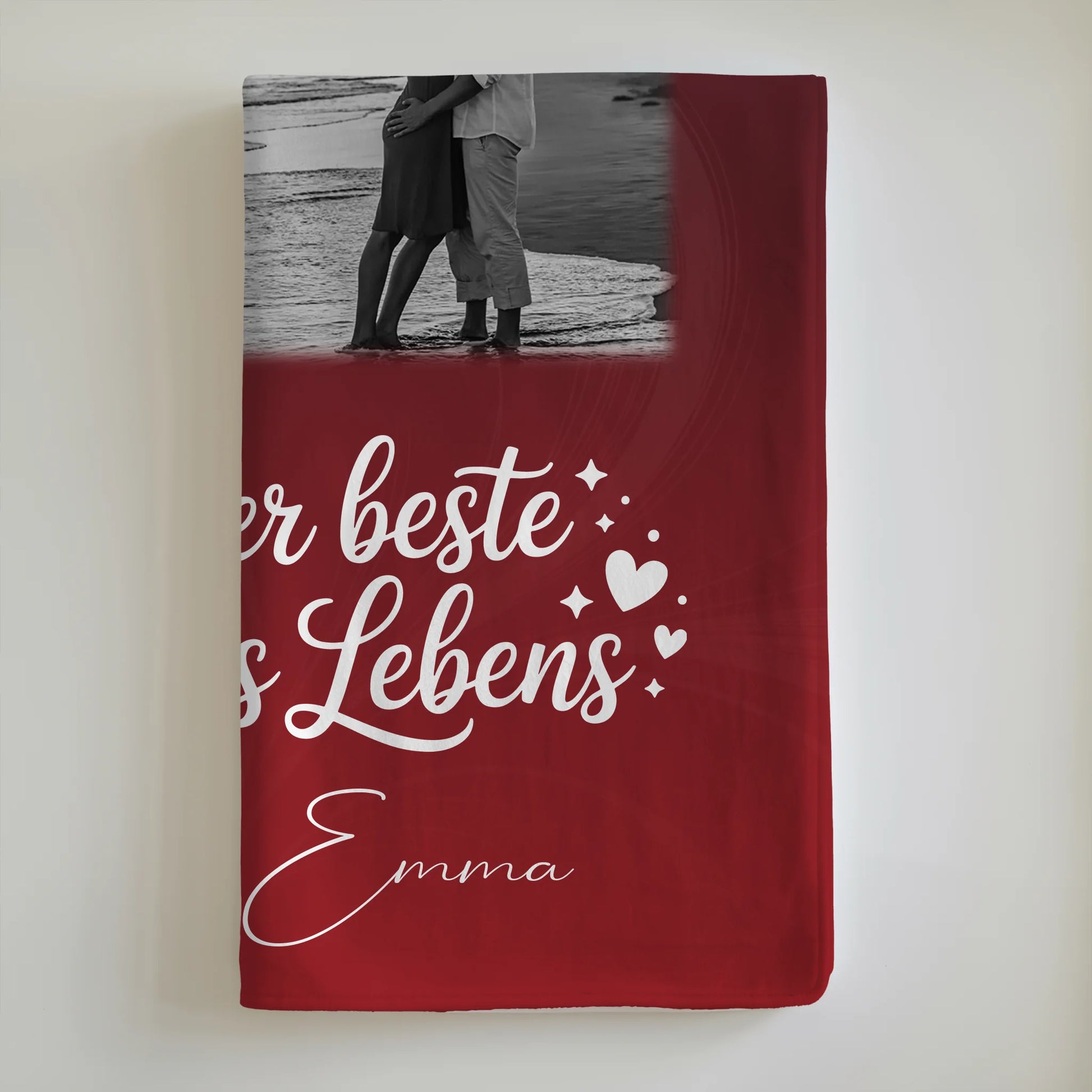 Kuscheldecke Mit Namen Und Motiv 3 Fotos 1 Herz Foto Karte Real Love Storys Never End 6