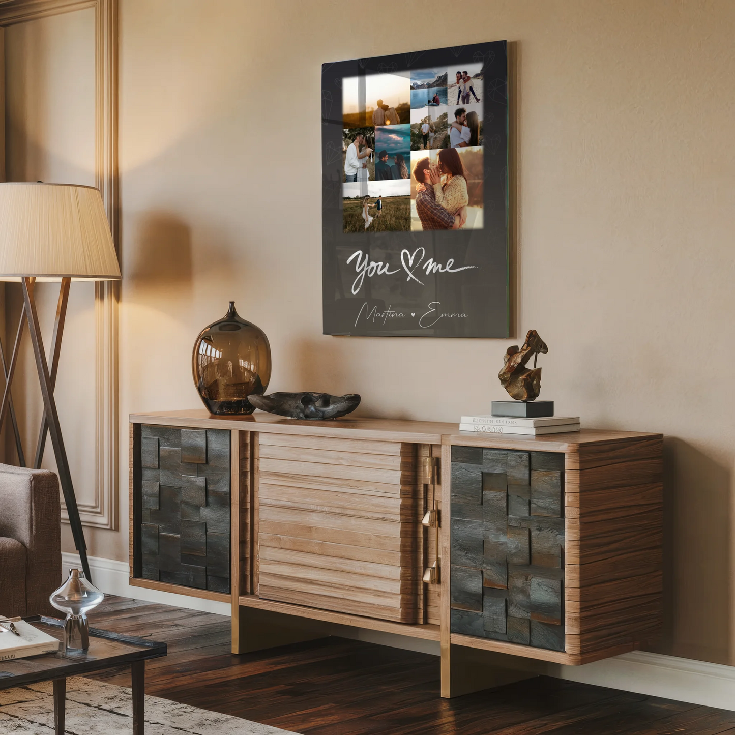 Personalisierte Acrylglas Mit Foto mit 9 Fotos All Of Me Loves All Of You Geschenk