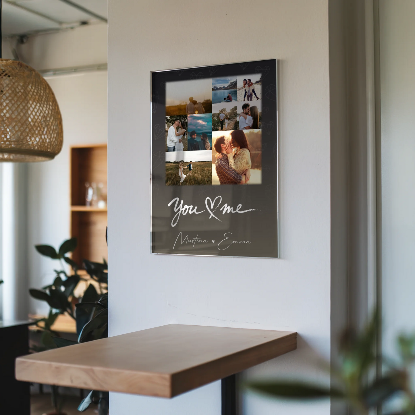 Personalisierte Acrylglas Mit Foto mit 9 Fotos All Of Me Loves All Of You Geschenk