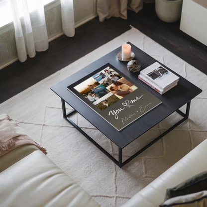 Personalisierbares Fotoboard Poster Magnetisch mit 9 Fotos All Of Me Loves All Of You
