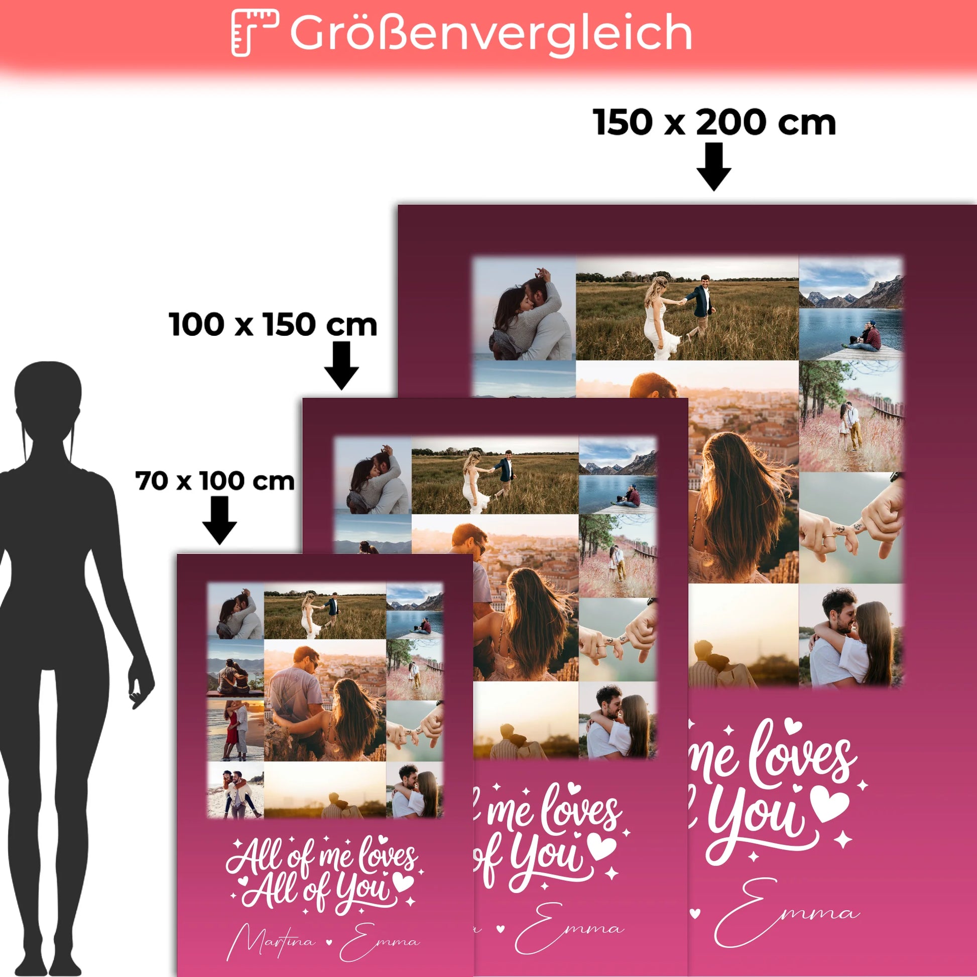 Personalisierte Decke Mit Namen 11 Fotos Home Is Where Your Love Is Geschenk 5
