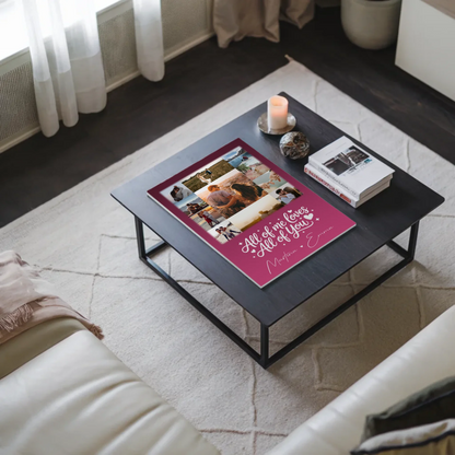 Magnetposter Fotoboard 11 Fotos Home Is Where Your Love Is personalisiertes Geschenk