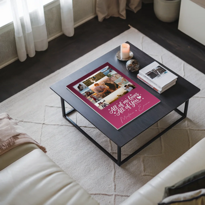 Magnetposter Fotoboard 11 Fotos Home Is Where Your Love Is personalisiertes Geschenk