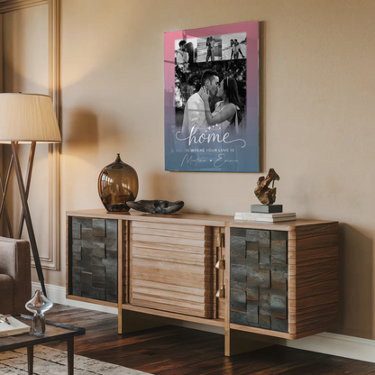 Personalisierte Foto Acrylglas 4 Fotos You & Me Geschenk für Paare