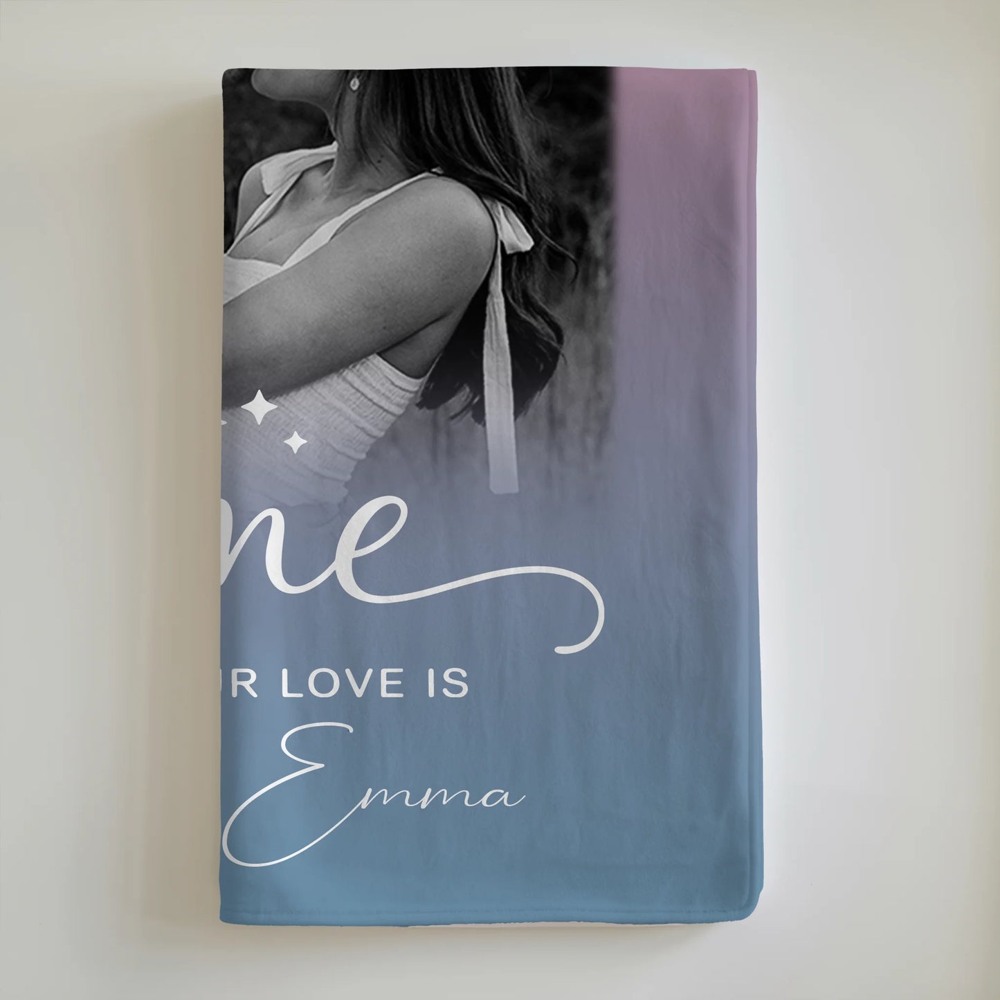 Decke Mit Namen 4 Fotos You & Me Personalisiertes Geschenk 6