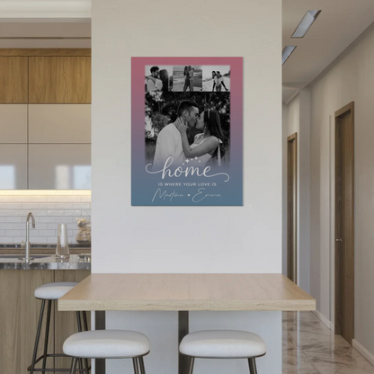 Magnetposter Fotoboard 4 Fotos You & Me personalisiertes Geschenk 8