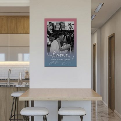 Magnetposter Fotoboard 4 Fotos You & Me personalisiertes Geschenk