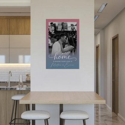 Magnetposter Fotoboard 4 Fotos You & Me personalisiertes Geschenk